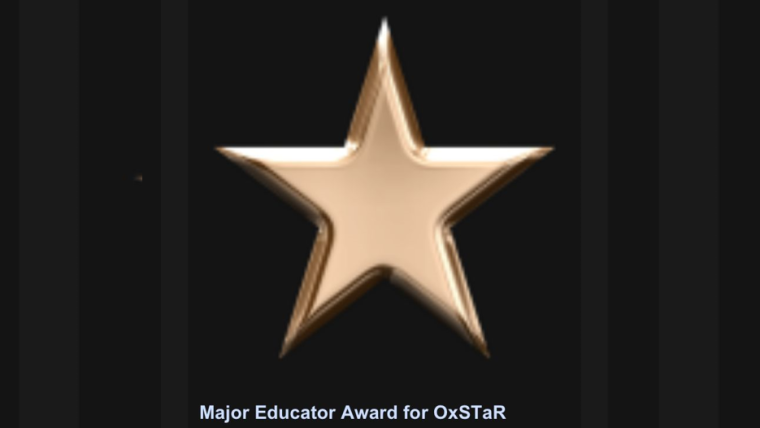 Major Educator Award for OxSTaR